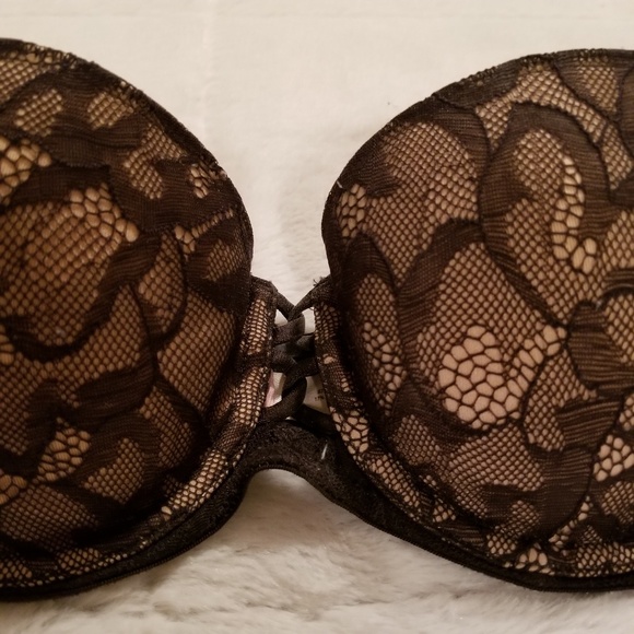 Victoria's Secret Strapless Black Lace Bra - Picture 3 of 8